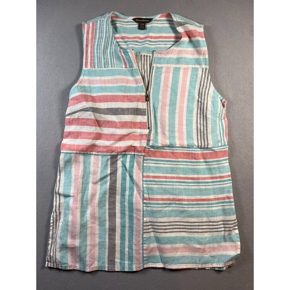 Womens Medium Tommy Bahama Linnnen Stripped tank